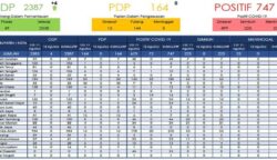 Data update penanganan kasus Covid-19 Aceh