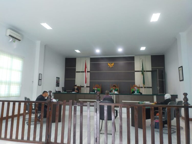 Sidang putusan hukuman kepada terdakwa pelaku pemerkosaan dan pelecehan seksual terhadap penyandang disabilitas di Mahkamah Syar'iyah Jantho, Kamis (22/19)
