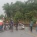 Sebanyak 13 tiang listrik tumbang ke badan jalan akibat hujan deras yang mengguyur wilayah Kecamatan Pintu Rime Gayo, Bener Meriah, Rabu (9/2) siang