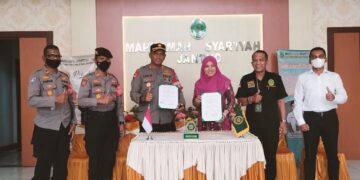 Ketua Mahkamah Syar’iyah Jantho menandatangani MoU dengan Kapolres Aceh Besar
