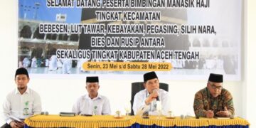 Kantor Kementerian Agama Aceh Tengah mulai melakukan program manasik haji kepada 59 jamaah haji yang berangkat tahun ini