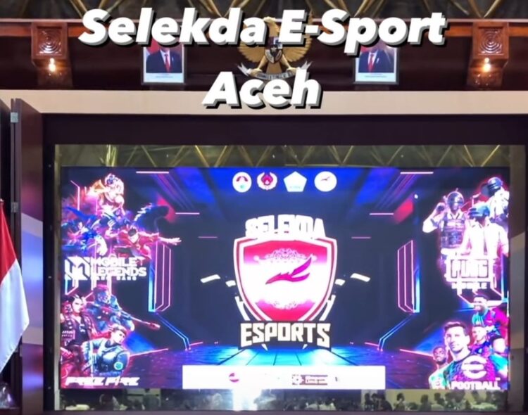 Kegiatan Seleksi Daerah (Selekda) game E-Sport yang diselenggarakan oleh Pengurus Provinsi E-Sport Indonesia (ESI) Aceh di Anjong Mon Mata, Pendopo Gubernur Aceh