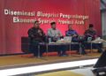 Acara 'Diseminasi Blueprint dan Roadmap Pengembangan Ekonomi dan Syariah Provinsi Aceh', Kamis (1/12/2022) di Auditorium Teuku Umar, Kantor Bank Indonesia Provinsi Aceh