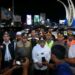 Forkopimda Banda Aceh saat memantau malam pergantian tahun baru 2022 ke 2023 di kawasan Simpang Lima, Sabtu malam (31/12/2022)