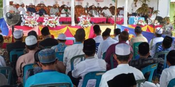 Suasana Muzakarah Ulama Se-Aceh Timur yang berlangsung di Komplek Dayah Darul Mua'rif Gampong Buket Sahraja Kecamatan Julok, Ahad (29/1)