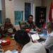 Pj Gubernur Aceh Achmad Marzuki didampingi Sekda Aceh Bustami Hamzah, Kepala Inspektorat Aceh Jamaluddin melaporkan pertanggungjawaban Triwulan II kepada Irjen Kemendagri Tomsi Tohir Balaw dan Sekjen Kemendagri Suhajar Diantoro di Ruang Rapat Irjen Kemendagri, Jakarta Rabu (1/2)