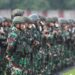 Pangdam IM Mayjen TNI Mohamad Hasan memimpin apel gelar pasukan dalam rangka pengamanan kunjungan kerja Presiden Joko Widodo di wilayah Lhokseumawe pada 10 Februari 2023