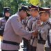 Kapolres Pidie Jaya AKBP Dodon Priyambodo memimpin sertijab enam perwira di jajarannya yang berlangsung di halaman Mapolres Pijay, Kamis (16/2)