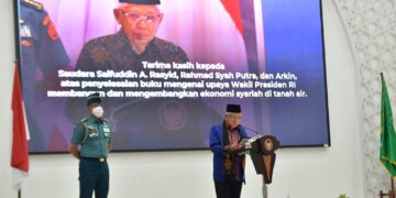 Wapres KH Ma'ruf Amin menyampaikan Kuliah Umum di Aula Auditorium Prof Ali Hasjmy Kampus UIN Ar-Raniry Banda Aceh, Kamis (30/3)