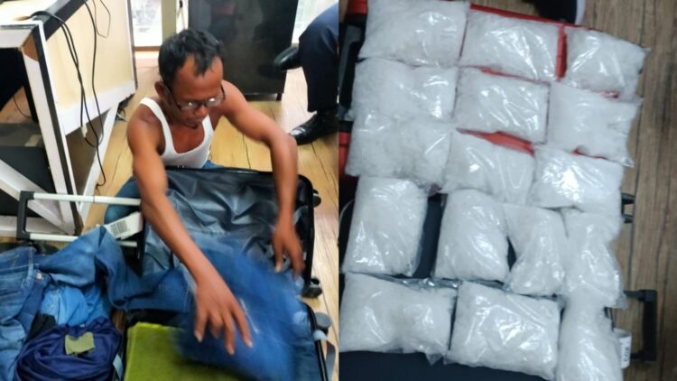 Seorang pria asal Aceh berinisial AA (47) diamankan usai kedapatan membawa 4 kg sabu di Bandara Kualanamu, Deli Serdang, Selasa (28/2)