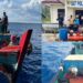 Ditpolairud Polda Aceh menangkap kapal beserta 8 ABK yang diduga menangkap ikan secara ilegal dengan menggunakan bahan peledak atau bom ikan di perairan Pulau Banyak Barat, Aceh Singkil