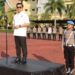 Dirreskrimsus Polda Aceh Kombes Pol Winardy saat memimpin apel pagi di halaman Mapolda Aceh, Kamis (30/3)
