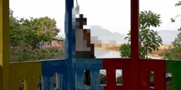 Seorang pria paruh baya tanpa identitas ditemukan dengan kondisi leher tergantung di salah satu pondok wisata di pantai Ulee Lheue Banda Aceh