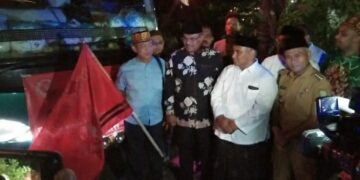 Pelepasan peserta mudik gratis di Markas PAS Tanggerang, Banten, Selasa malam, 11 April 2023