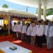 Dekan FKH USK drh Teuku Reza Ferasyi MSc PhD melantik dan mengambil sumpah 93 Dokter Hewan Baru USK di FKH USK Banda Aceh, Sabtu, 27 Mei 2023