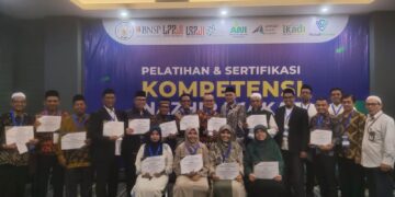 Aceh menambah 20 Nazir Wakaf bersertifikasi LSP BWI setelah lulus sertifikasi dan kompetensi