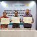 Dirut Bank Aceh Syariah Muhammad Syah, Direktur Keuangan PLN Icon Plus Teguh Widhi Harsono dan GM PLN UID Aceh Parulian Noviandri menandatangani kerja sama di Hotel Kyriad Muraya Banda Aceh pada Selasa (4/7)