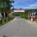Pengibaran 2.000 bendera Merah Putih sepanjang 17 Kilometer di kawasan Gunung Salak, Kecamatan Nisam Antara, Aceh Utara, Kamis (3/8)