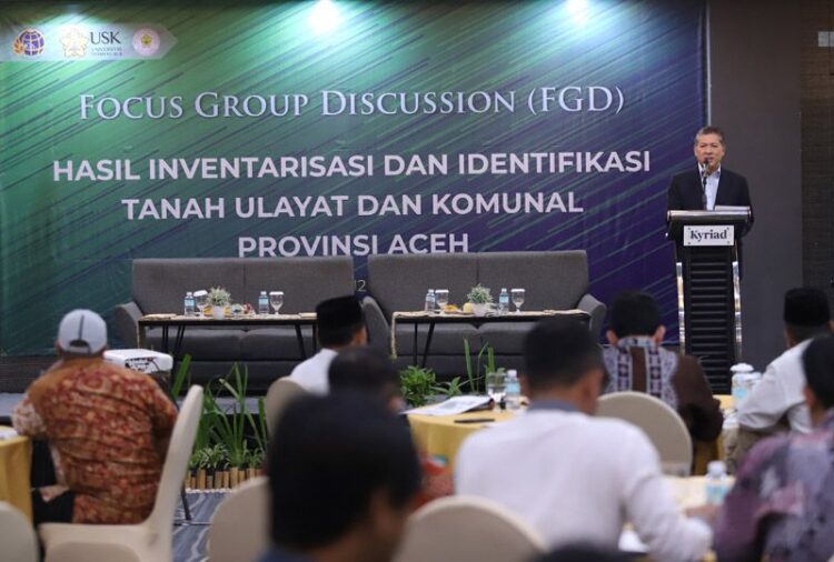 FGD Hasil Inventarisasi dan Identifikasi Tanah Ulayat dan Komunal Provinsi Aceh
