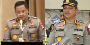 Irjen Pol Achmad Kartiko ditunjuk menjadi Kapolda Aceh, sedangkan Kombes Pol Armia Fahmi sebagai Wakapolda Aceh