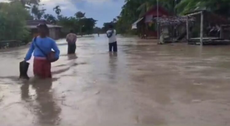 Sebanyak 21 gampong dari 8 kecamatan yang ada di Kabupaten Aceh Utara terendam banjir, Selasa (5/9)
