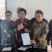 Penandatangan kerja sama penempatan dana ASR Migas Aceh antara Badan Pengelola Migas Aceh (BPMA), PT Bank Syariah Indonesia (BSI) dan PT Pema Global Energi (PGE) di Kuta, Bali, Kamis (21/9)