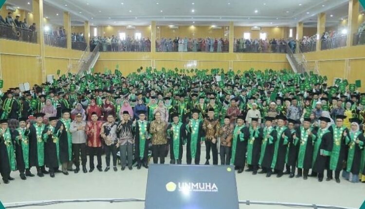 Universitas Muhammadiyah Aceh (Unmuha) menggelar Rapat Senat Terbuka Wisuda ke-45 Ahli Madya, Sarjana, Pascasarjana Semester Genap tahun ajaran 2023/2024 di UCC Ahmad Dahlan Unmuha, Sabtu, (23/9/2023).(Foto: Dok. Unmuha)