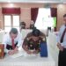 Pj Bupati Aceh Besar Muhammad Iswanto menyaksikan penandatanganan perjanjian kerja sama antara Kepala Inspektorat Aceh Besar dengan Kajari Aceh Besar di aula Kejari, Kota Jantho, Selasa (26/9)