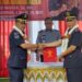 Serah terima jabatan Kalapas Kelas IIA Banda Aceh dari Said Mahdar kepada Edi Budiman, disaksikan Kepala Divisi Pemasyarakatan Kanwil Kemenkumham Aceh Yulius Sahruzah, Selasa pagi (21/11)