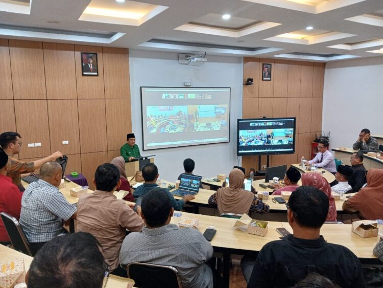 ektor Universitas Muhammadiyah Jakarta (UMJ) Prof Dr Ma'mun Murod SSos MSi pada Dialog Politik Nasional 'Muhammadiyah Menyongsong Pemilu 2024' di Banda Aceh, Sabtu (20/1/2024)