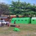 Tenda darurat untuk aktivitas belajar sementara santri pasca kebakaran Dayah Babul Maghfirah Cot Keu'eung Kecamatan Kuta Baro, Aceh Besar