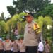 Irwasda Polda Aceh Kombes Pol Muhammad Setyobudi Dwiputro memimpin apel pagi di halaman Mapolda Aceh, Senin (29/1)