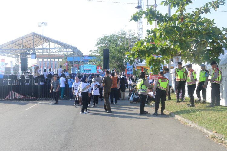 Kampanye akbar pasangan capres dan cawapres nomor urut 2 Prabowo-Gibran yang dijadwalkan berlangsung di pelataran parkir Stadion H Dimurthala Lampineung Banda Aceh, batal digelar, Sabtu (3/2/2024)