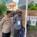 Wakapolresta Banda Aceh AKBP Satya Yudha Prakasa memantau pelaksanaan pencoblosan ulang di TPS 03 Gampong Keuramat, Banda Aceh, Kamis (22/2)