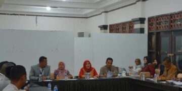 Panwaslih Provinsi Aceh melaksanakan sidang pelanggaran administrasi Pemilu 2024, di Asrama Haji Banda Aceh, Sabtu (9/3/2024)