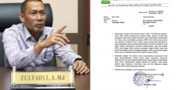 Ketua DPRA Zulfadli melalui balasan suratnya menolak menghadiri rapat fasilitasi Kemendagri RI terkait keterlambatan pengesahan APBA Aceh 2024 pada Senin (4/3) di Jakarta