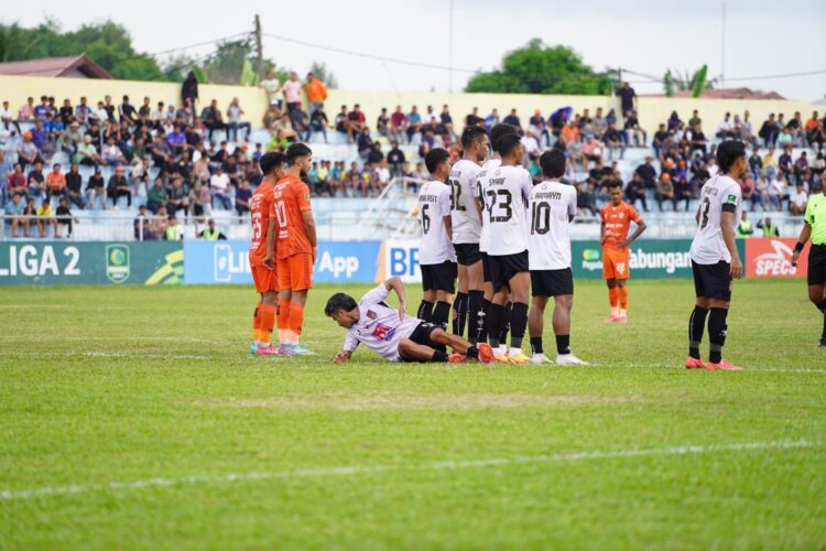 Laga leg 1 playoff promosi Liga 1 Persiraja Banda Aceh vs Malut United berakhir imbang 0-0 di Stadion Langsa, Selasa sore (5/3)