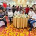 Pj Gubernur Aceh Bustami Hamzah bersama Forkopimda Aceh menghadiri acara buka bersama dengan DPP Partai Aceh di Gedung Amel Convention Hall Banda Aceh, Selasa sore (2/4)