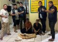 Personel Subdit IV Tipidter Ditreskrimsus Polda Aceh menangkap dua warga Pidie pelaku tindak pidana menyimpan, memiliki dan memperniagakan satwa yang dilindungi berupa gading gajah