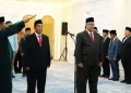 Menteri Agama melantik Rektor IAIN Takengon dan IAIN Sorong di Kantor Kemenag RI, Jakarta, Senin (29/4/2024)