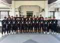 Tim sepak bola PON Aceh yang sedang dipersiapkan menghadapi PON XXI Aceh-Sumut 2024 menggelar laga uji coba. Foto: For Infoaceh.net
