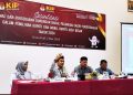 KIP Aceh Besar menyosialisasi syarat calon independen Bupati dan Wakil Bupati Aceh Besar Tahun 2024 di Orion Hall, Jalan Soekarno-Hatta, No. 17 Gampong Garot, Kecamatan Darul Imarah, Kamis (2/5)