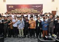 Pj Bupati Aceh Besar, Muhammad Iswanto menghadiri pelantikan Anggota PPK untuk Pemilihan Gubernur/Wagub, Bupati/Wabup Aceh Besar, Kamis (16/5). (Foto: For Infoaceh.net)
