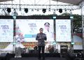 Asisten Perekonomian dan Pembangunan Sekda Aceh Zulkifli membuka event Karya Nyata Fest Vol. 7, di Lapangan Blang Padang Banda Aceh, Sabtu (1/6/2024). (Foto: For Infoaceh.net)