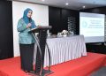 Pj Ketua PKK Aceh Mellani Subarni membuka rapat koordinasi pokja II di Hotel Rasamala Banda Aceh