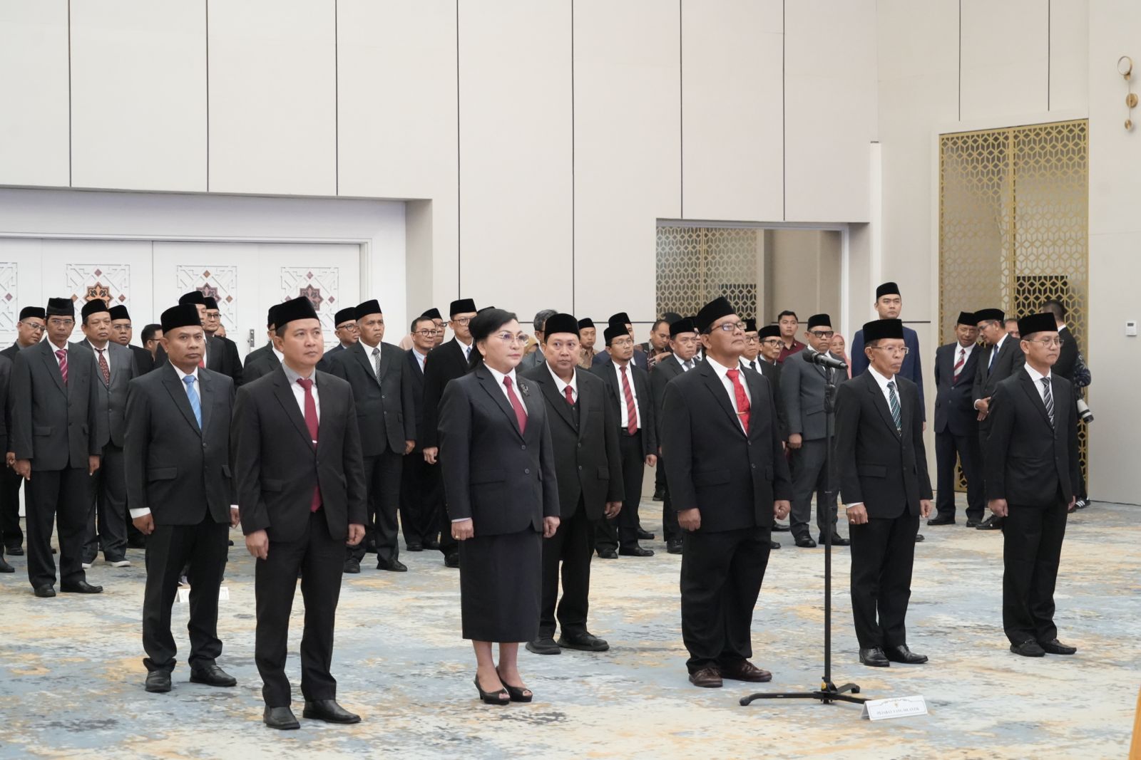Menteri Agama Nasaruddin Umar Rabu (22/1/2025) saat melantik sejumlah pejabat eselon I.