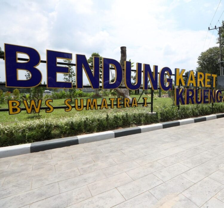 Bendung Karet di Gampong Jurong Peujeura, Kecamatan Ingin Jaya, Aceh Besar selesai dibangun oleh Balai Wilayah Sungai (BWS) Sumatera I