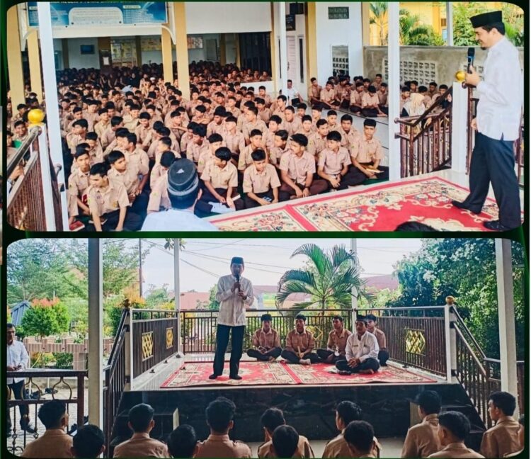 Tausiah Jum'at pagi (21/2/2025 di Musala An Nur SMAN 9 Tunas Bangsa Banda Aceh disampaikan oleh Ustaz Dr Yusrizal Zainal MSi (Karo Keistimewaan dan Kesejahteraan Rakyat Setda Aceh)