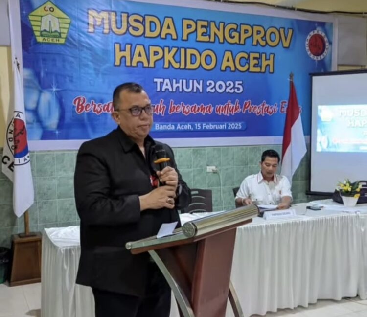 Heri Julius terpilih sebagai Ketua Umum Pengprov Hapkido Aceh periode 2025-2029. (Foto: For Infoaceh.net)