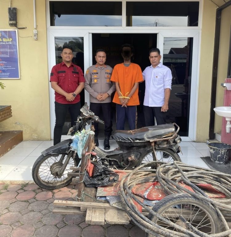 Satreskrim Polresta Banda Aceh mengungkap kasus pencurian kabel listrik yang terjadi di beberapa wilayah Kutaraja